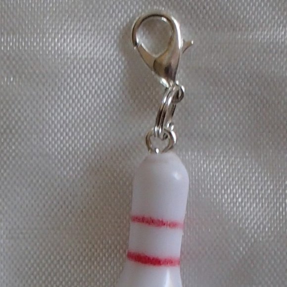COPY - Bowling Pin Zipper Pull Resin Handcrafted Altered Repurposed Mini Game N… - Picture 6 of 7